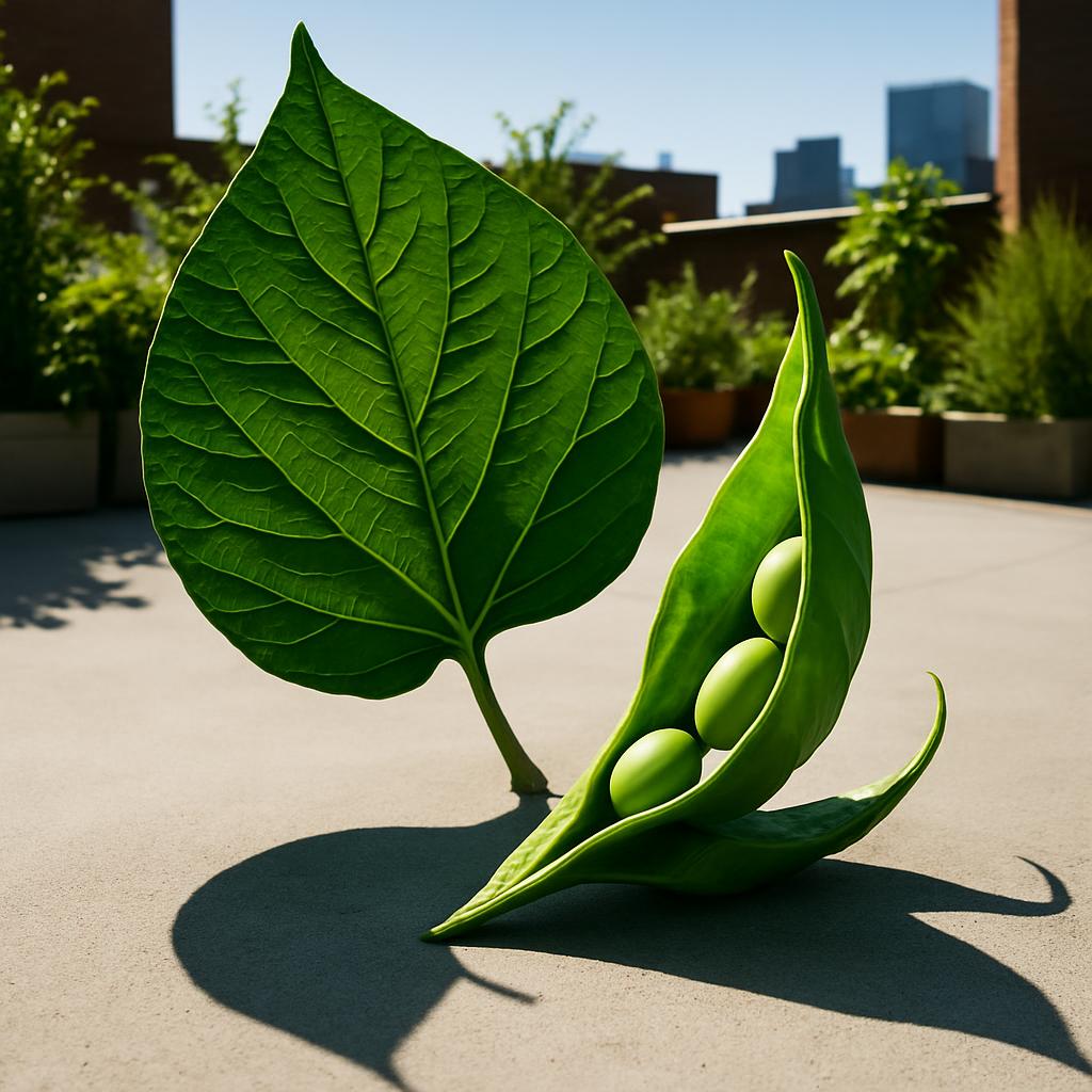 Smartphone with rounded edges and a flat backside, filling a third of the frame. It is placed on a wooden surface with a c...